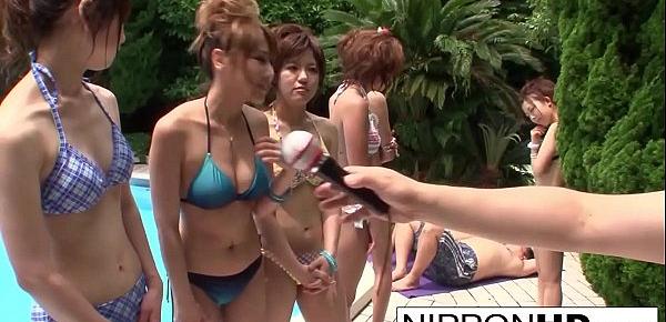  Summer blowjob competition with some Asian cuties